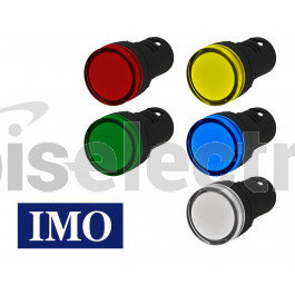 10Pcs LED Indicateur AC/DC 24V 22mm Fil LED Indicateur Électronique Signal lumineux pour Électricité Équipements Signalisation Indication Vert Rouge Jaune Vert 