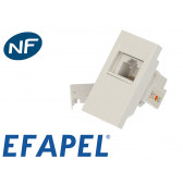 Prise téléphone RJ11 ½ module Efapel Quadra & Latina (45x45)