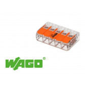 25 mini connecteur WAGO 5 entrées pour fil souple ou rigide