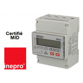 Compteur Electrique Triphasé, double tarif, certifié MID