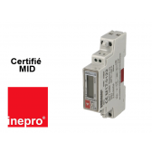 Compteur électrique monophasé multifonction 45A, certifié MID
