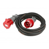 Rallonge electrique etanche triphasée 4x32A, 10 mètres  