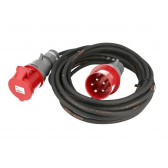 Rallonge electrique etanche tétrapolaire 5x16A, 10 mètres  