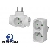 Bloc multiprise blanc Eur'ohm