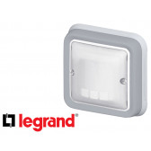 Interrupteur automatique Legrand Plexo™ gris encastrée