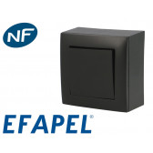 Interrupteur va et vient noir Efapel Logus 90