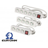 Multiprise blanche Eur'ohm