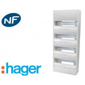 Coffret nu 52 modules 4 rangées Hager Gamma13