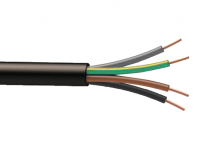 Cable souple H07RNF "4G" (marron / noir / gris / vert-jaune) à la coupe