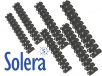 Barrette de connexion "domino" 12 entrées noire