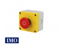 Boitier avec arrêt d'urgence complet à accrochage Ø22mm, 1NO+1NC IMO