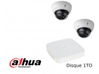 Kit 2 Caméras dômes motorisées Dahua varifocale 4Mpx