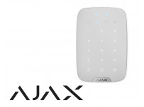 Clavier à code AJAX tactile sans fil avec lecteur de badge, blanc