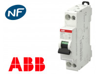 Disjoncteur modulaire phase neutre 4.5kA à vis ABB