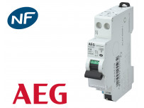 Disjoncteur modulaire phase neutre 4.5kA automatique AEG