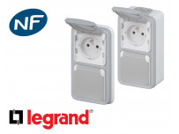 Prise de courant double et triple 16A 2P+T Legrand Plexo™ 
