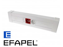 Goulotte pour appareillage 45x45 Efapel. Un compartiment 100 x 50 mm