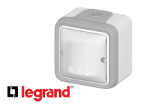 Interrupteur automatique Legrand Plexo™ gris complète