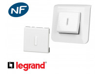 Interrupteur va-et-vient lumineux Legrand Mosaic 