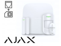 Alarme sans fil AJAX HUB (GSM + Ethernet), blanche