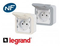Prise electrique 16A 2P+T Legrand Plexo™ complète