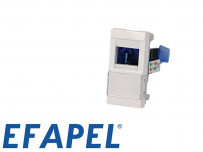 Prise RJ45 cat.6A UTP ½ module Efapel Quadra & Latina (45x45)