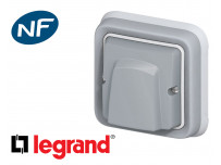 Sortie de câble Legrand Plexo™ grise encastrée