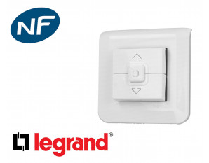 Poussoir de volet roulant Legrand Mosaic™ complet