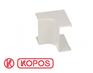 Angle intérieur pour goulotte PVC blanche 40 x 20 mm KOPOS