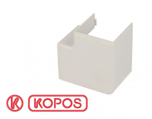 Angle plat pour goulotte PVC blanc 40 x 40 mm KOPOS