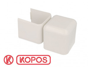 Embout pour goulotte PVC blanc 60 x 60 mm KOPOS