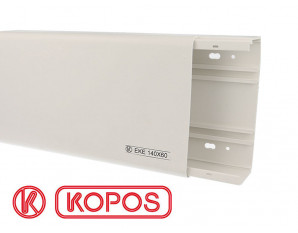 Goulotte électrique PVC KOPOS 140 x 60 mm