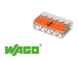 15 mini connecteur WAGO 5 entrées pour fil souple ou rigide