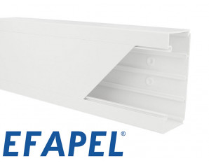 Goulotte appareillable PVC EFAPEL 110 x 50 mm  Goulotte electrique avec  prise chez bis-electric