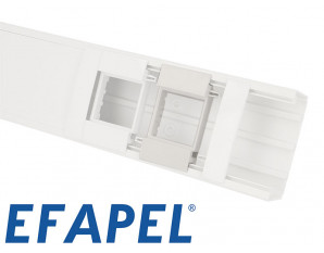 Extension pour adaptateur Quadro 45 pour goulotte Efapel 90 et 110 x 50 mm