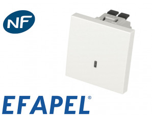 Poussoir lumineux Efapel Quadra & Latina (45x45)