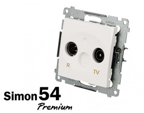 Prise TV + FM Simon Premium | Prise VDI chez bis-electric