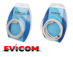 Cordon RJ45/TV (VDI), Mâle / Mâle, Adaptateur coaxial femelle / F mâle