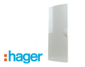 Porte blanche pour coffret 4 rangées Hager Gamma13