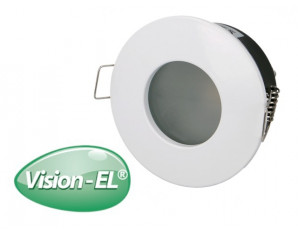 Spot LED salle de bain complet IP65 Blanc 82mm + Ampoule GU5.3