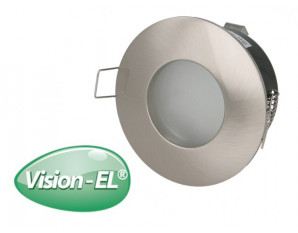 Collerette fixe finition alu brossé étanche IP65 ∅82mm