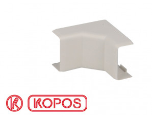 Angle intérieur pour moulure PVC blanche 20 x 10 mm KOPOS