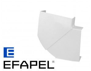 Angle plat pour goulotte appareillable Efapel 100 x 50 mm