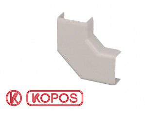 Angle plat pour moulure PVC blanche 20 x 10 mm KOPOS