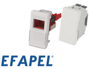 Appareillage 45x45 ½ module Efapel Quadra & Latina