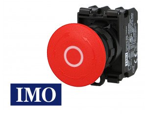 Arrêt d'urgence IMO complet à accrochage Ø22mm, 1NO+1NC