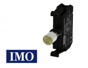 Voyant lumineux jaune 230VAC IMO pour boutonnerie Ø22mm