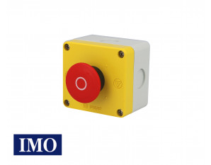Boitier avec arrêt d'urgence complet à accrochage Ø22mm, 1NO+1NC IMO