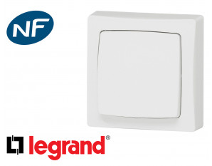 Poussoir simple Legrand Otéo  Bouton poussoir chez bis-electric