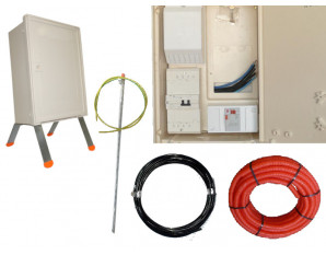 Coffret de chantier TRI 30/60A, raccordement souterrain